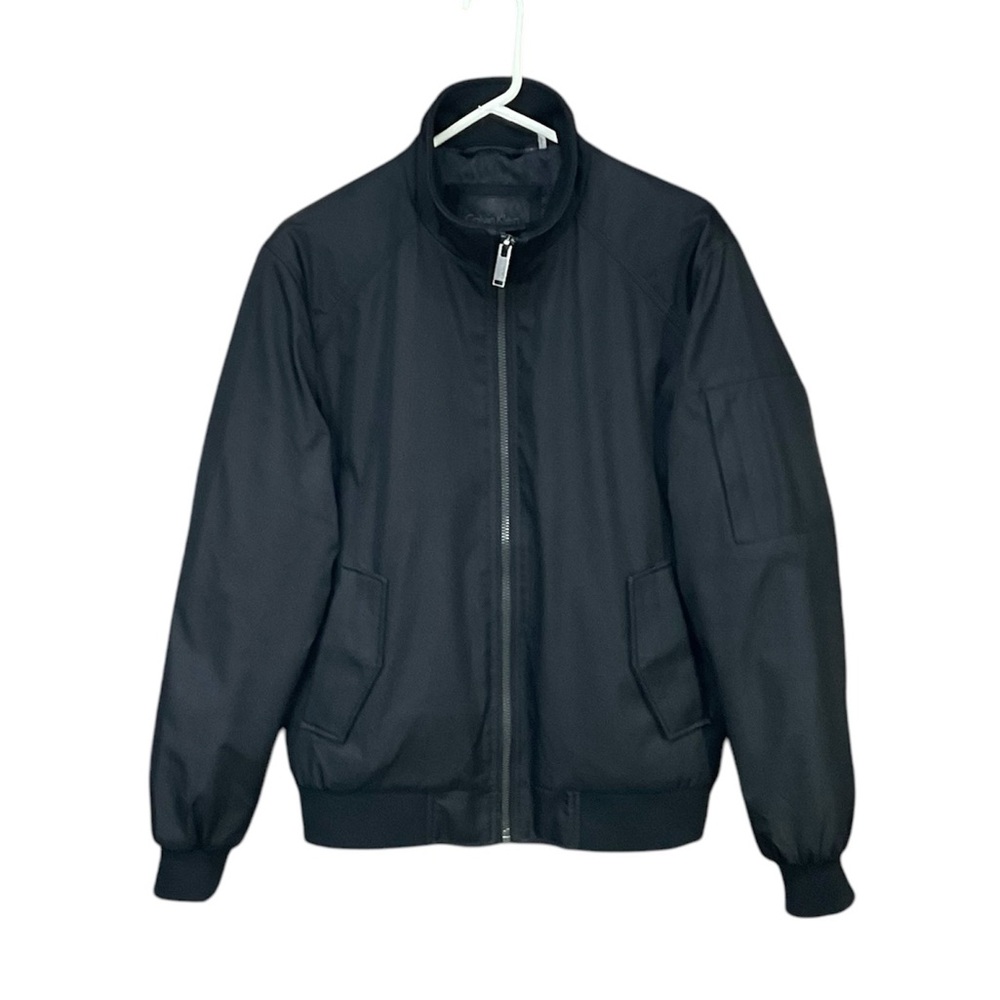 Calvin Klein Black Classic Ripstop Bomber Jacket Men’s S - Picture 4 of 10